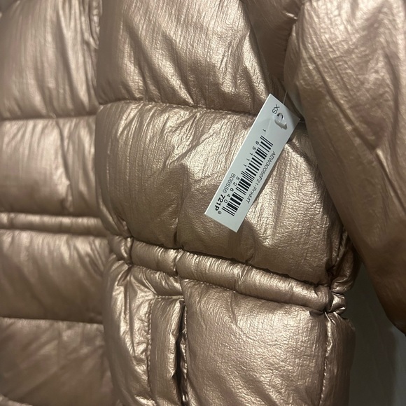 NWT Amazon Women’s Metallic Brown Heavyweight Puffer Coat Size XS New - Picture 5 of 8
